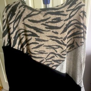 Animal print sweater
